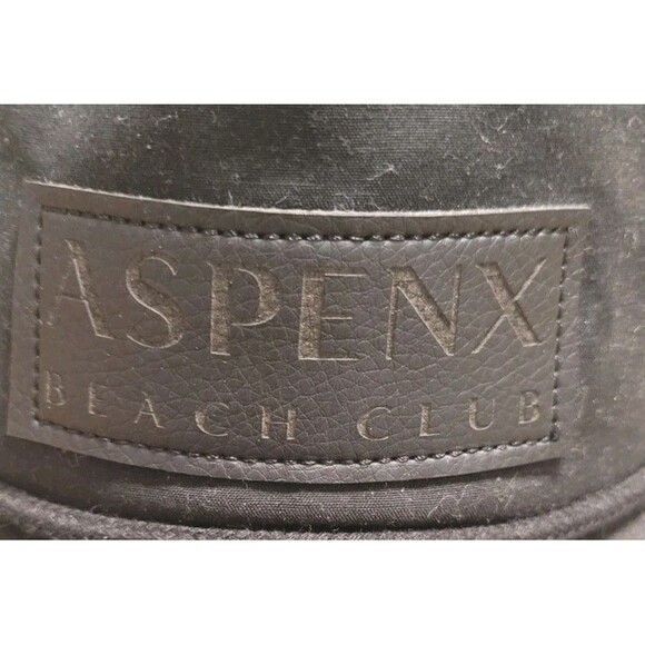 AspenX Beach Club Black Patch Hat Cap Gray Malin Snapback - Picture 2 of 7